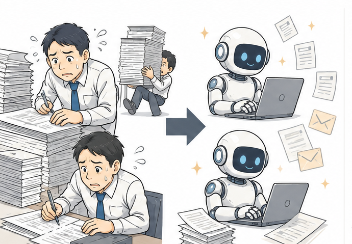 書類の山に追われる毎日